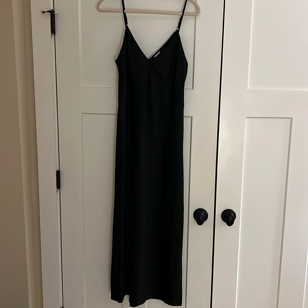 NWOT A New Day Black Silk Dress